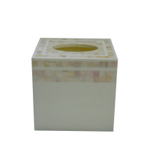 hotel guestroom accessories box freshwater shell tissue box